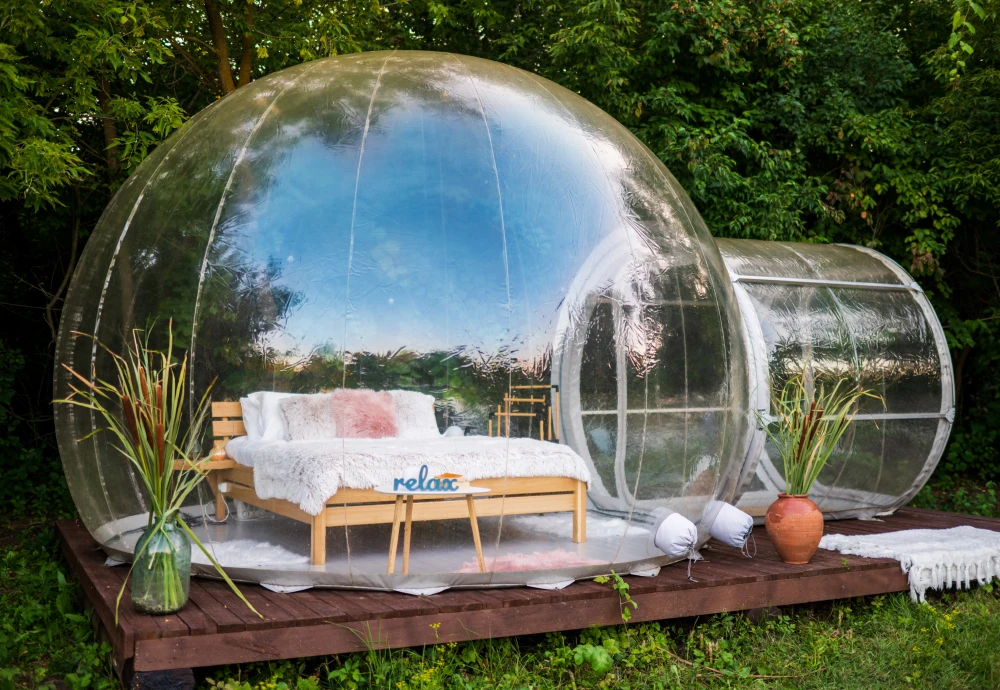 outdoor bubble tent